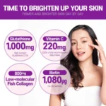 (Halal) BOTO Glutathione White Low Molecular Collagen C Biotin Sticks (30ea) - Image 2