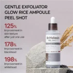 Dr. Melaxin Peel Shot Exfoliating Black Rice Ampoule 80mL - Image 2